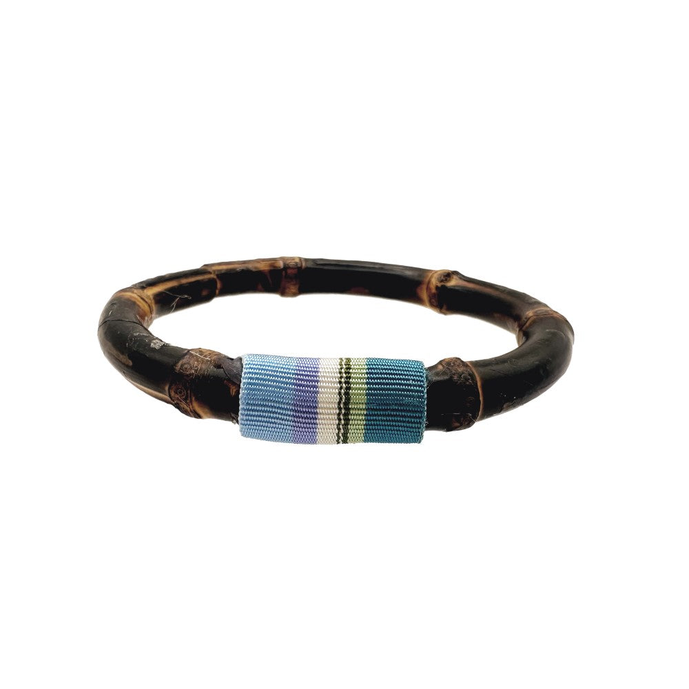 Ribbon Bamboo Bangle - Dark