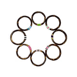 Ribbon Bamboo Bangle - Dark