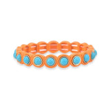 SALE - Enamel Tile Bracelet - Circle