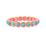 SALE - Enamel Tile Bracelet - Circle