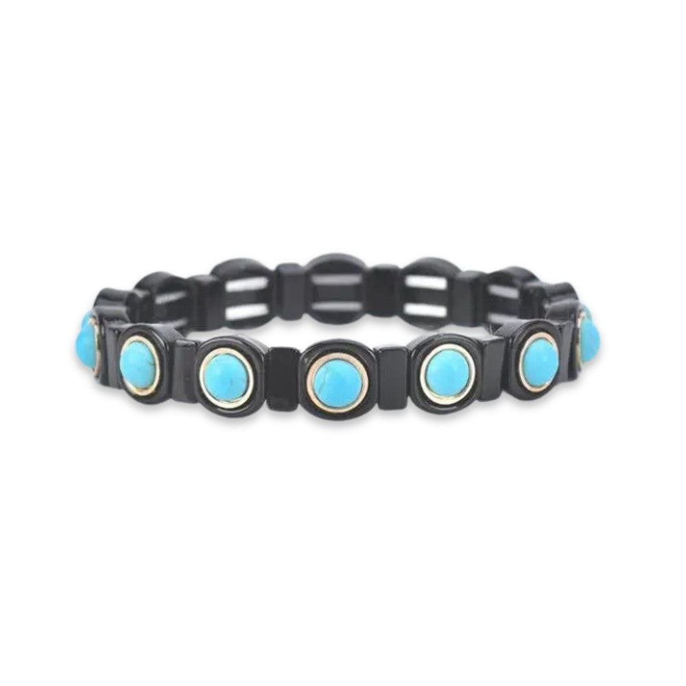 SALE - Enamel Tile Bracelet - Circle