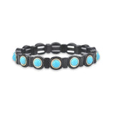SALE - Enamel Tile Bracelet - Circle
