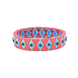 SALE - Enamel Tile Bracelet - Diamond