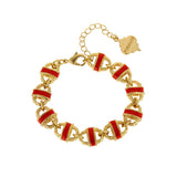 Enamel Basket Bracelet