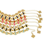 Enamel Basket Bracelet