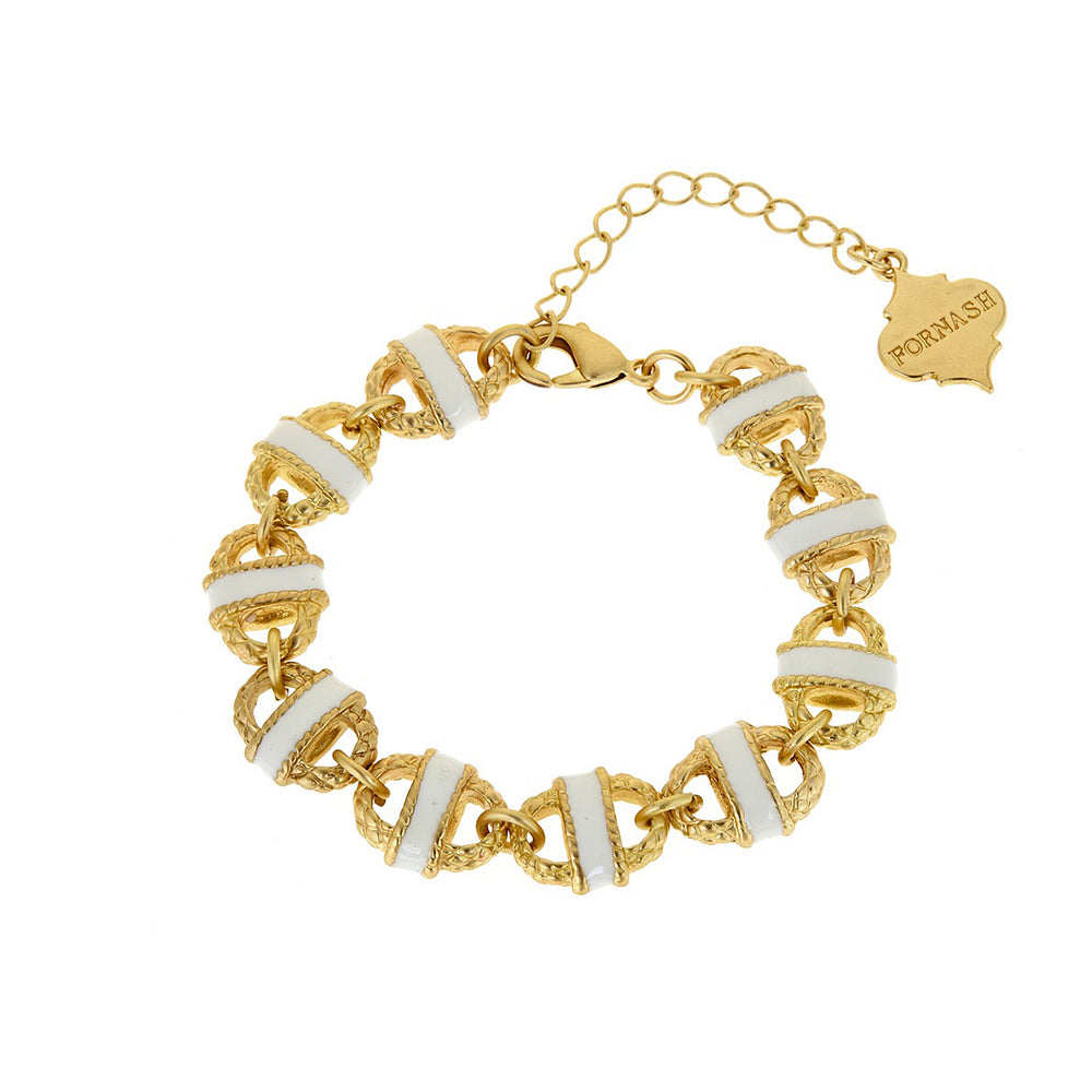 Enamel Basket Bracelet