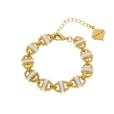 Enamel Basket Bracelet