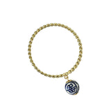 Rope Charm Bangle - China Blue
