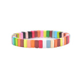SALE - Enamel Tile Bracelet - Square