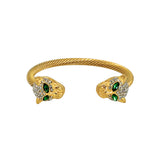 Large Stone Panther Bracelet