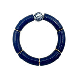 Bamboo Acrylic Tube Bracelet - China Blue