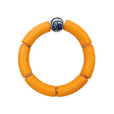 Bamboo Acrylic Tube Bracelet - China Blue