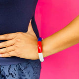 Bamboo Acrylic Tube Bracelet - Multicolor