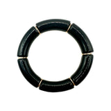 Bamboo Acrylic Tube Bracelet - Solid