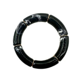 Bamboo Acrylic Tube Bracelet - Solid