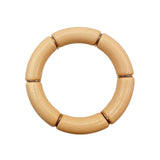Bamboo Acrylic Tube Bracelet - Solid