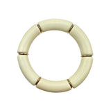 Bamboo Acrylic Tube Bracelet - Solid