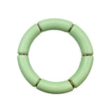 Bamboo Acrylic Tube Bracelet - Solid