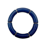 Bamboo Acrylic Tube Bracelet - Solid