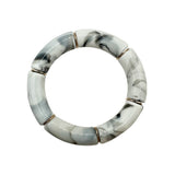 Bamboo Acrylic Tube Bracelet - Solid