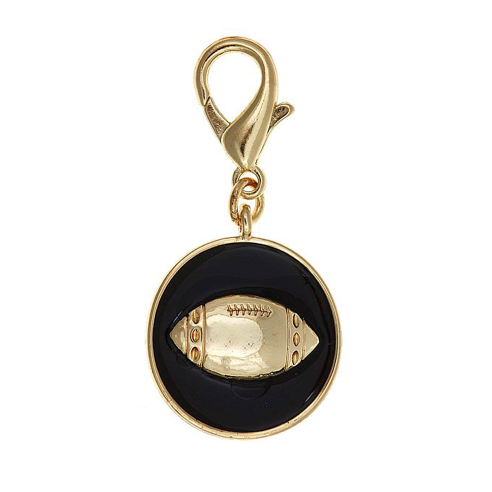 SALE - Enamel Football Charm