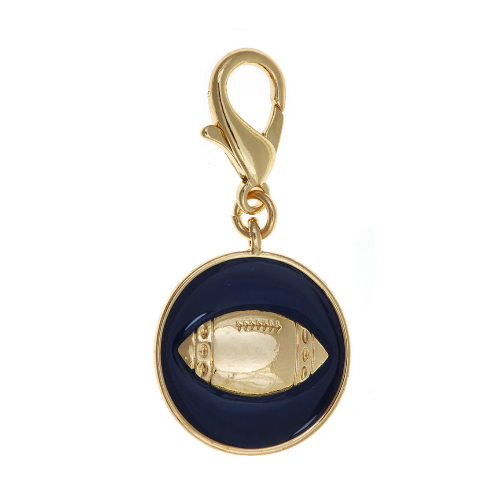 SALE - Enamel Football Charm