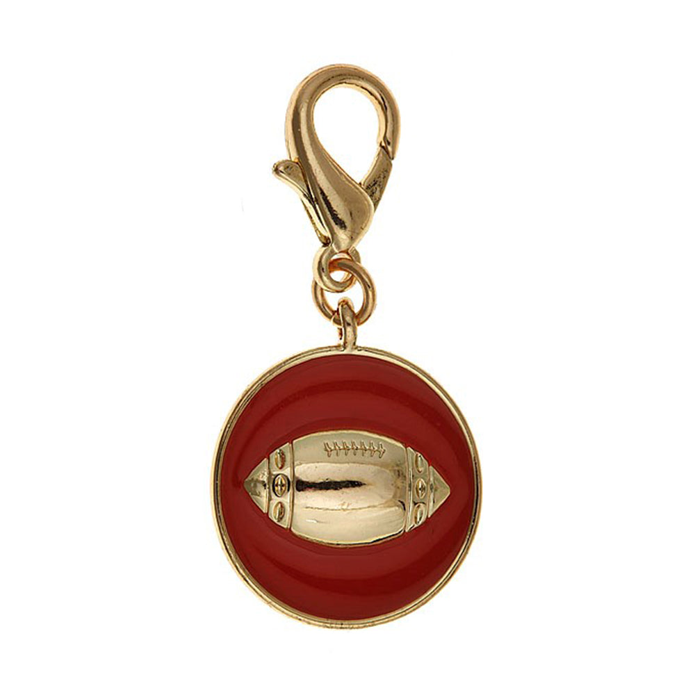 SALE - Enamel Football Charm