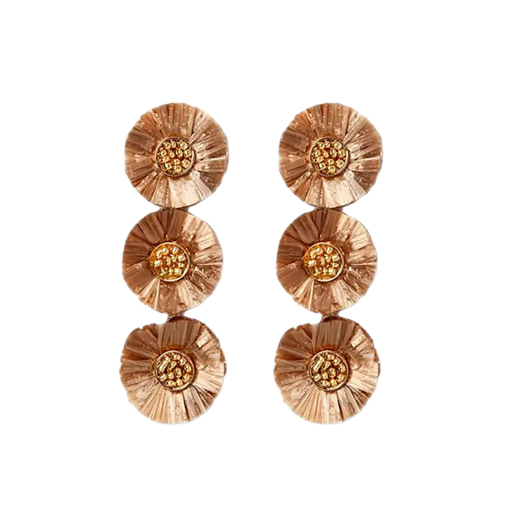 SALE - Triple Raffia Earrings