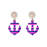 Seed Bead Earrings - Anchor Away