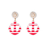 Seed Bead Earrings - Anchor Away
