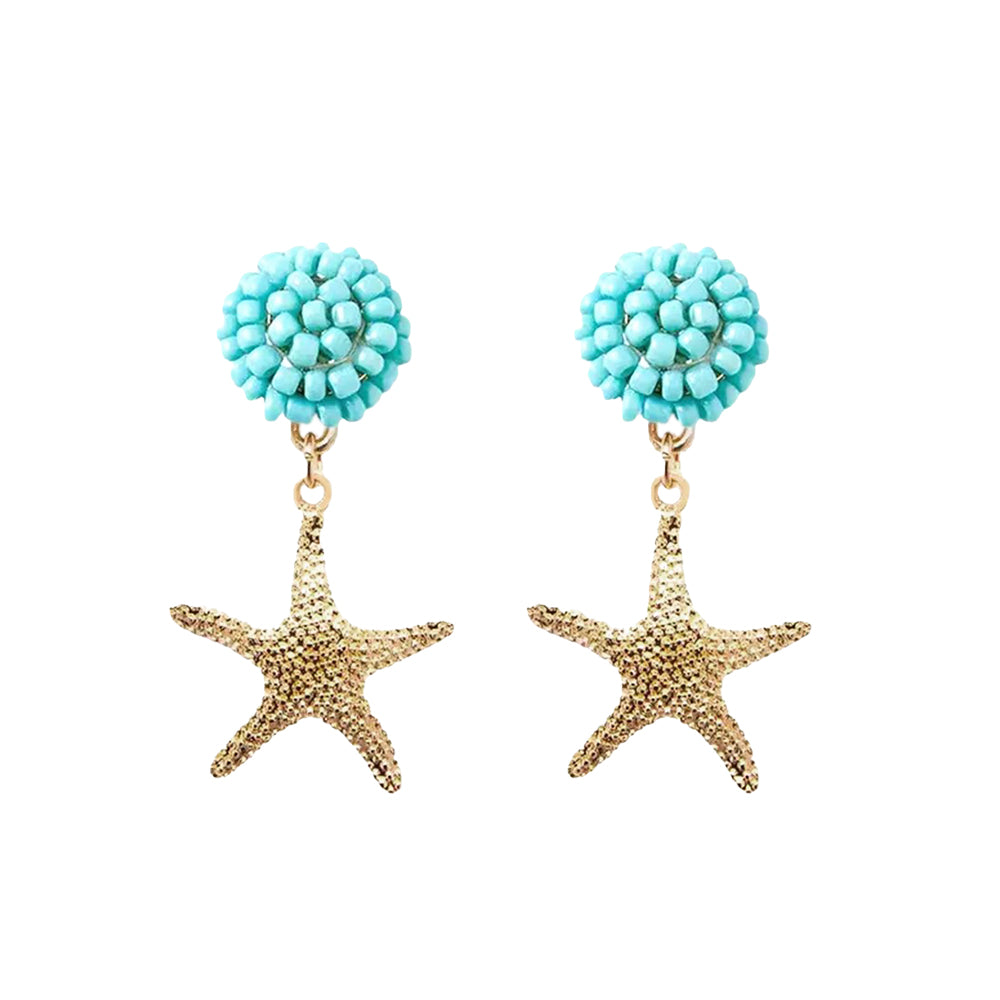 Seed Bead Earrings - Atlantic
