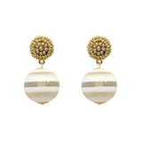 Seed Bead Earrings - Beachball