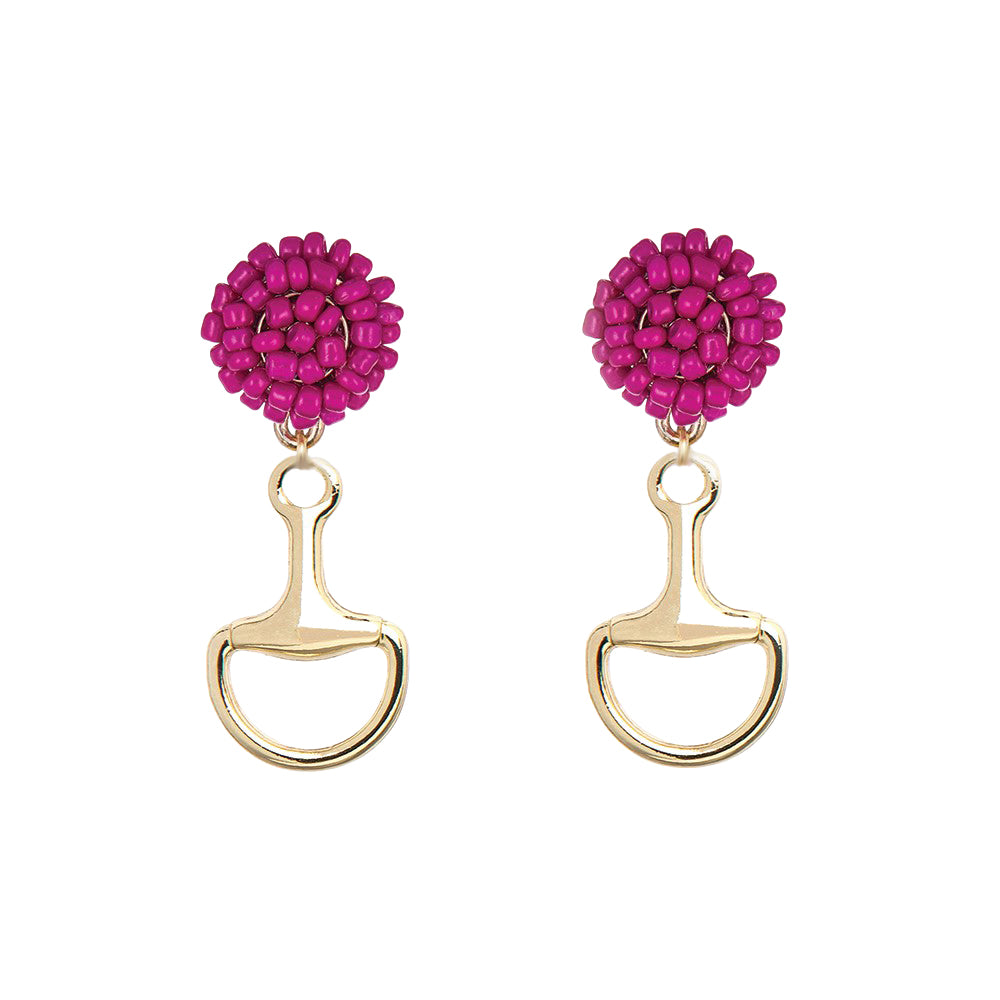 Seed Bead Earrings - Bit - Gold