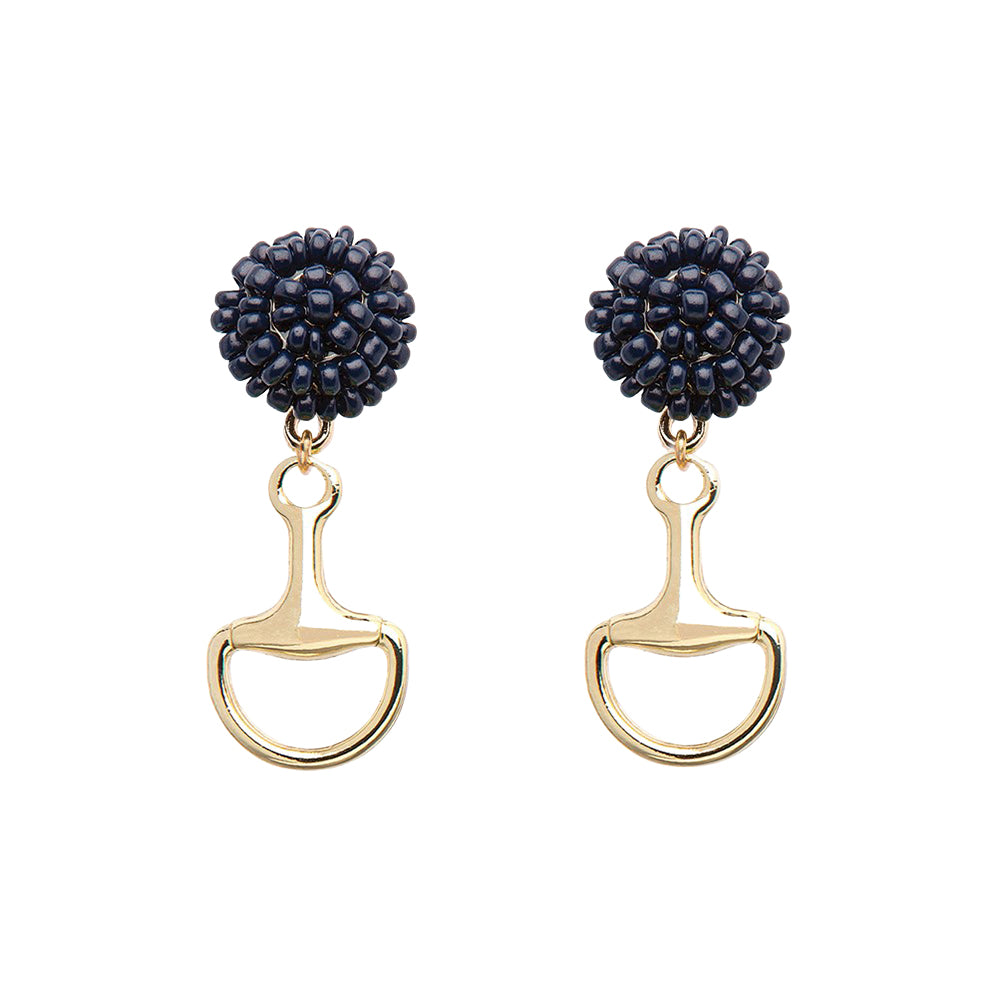 Seed Bead Earrings - Bit - Gold