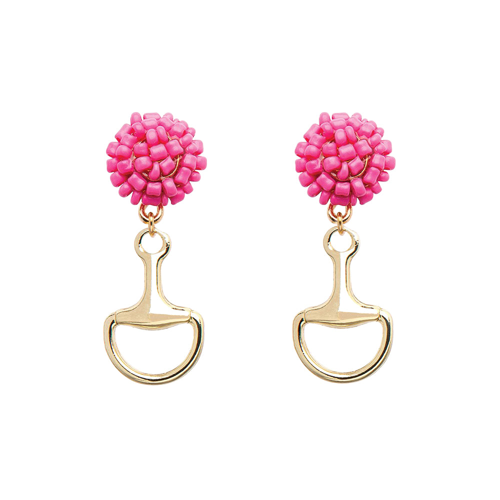 Seed Bead Earrings - Bit - Gold
