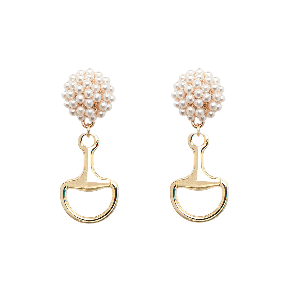 Seed Bead Earrings - Bit - Gold