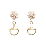 Seed Bead Earrings - Bit - Gold