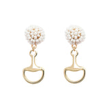 Seed Bead Earrings - Bit - Gold