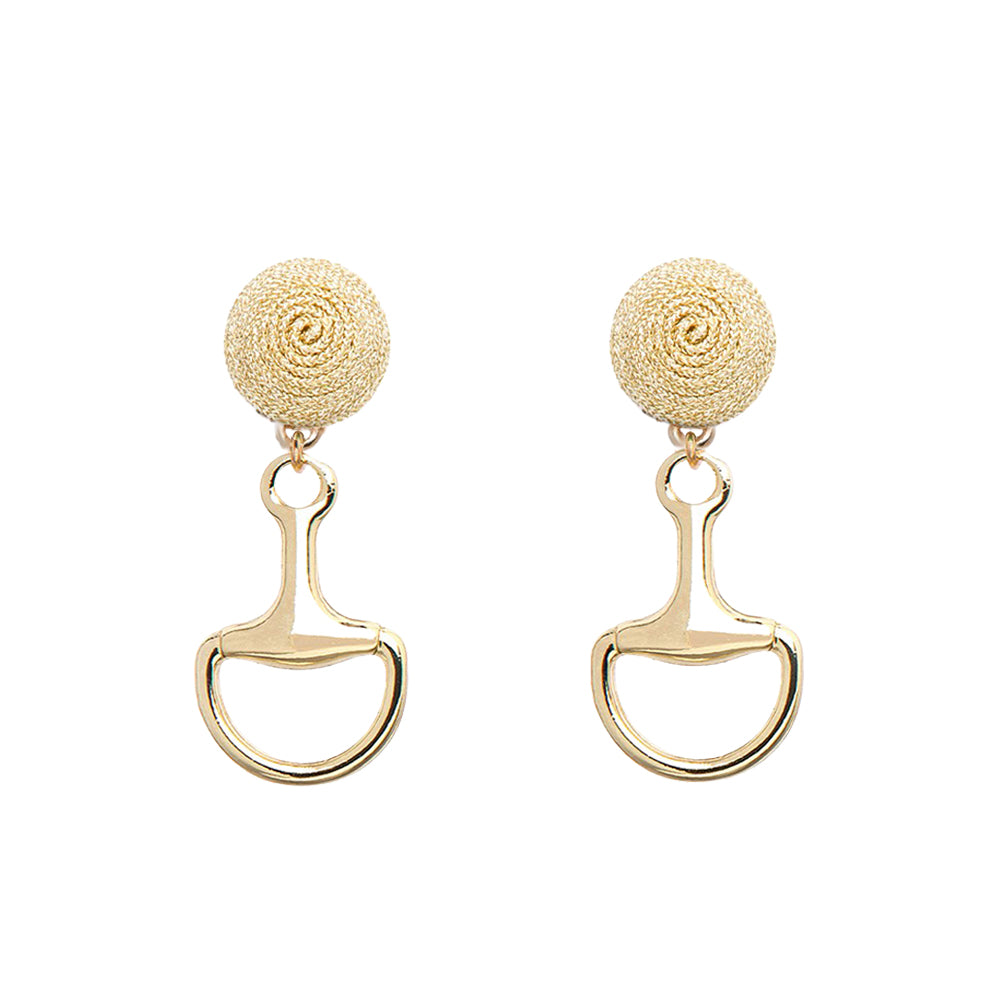 Thread Earrings - Bit - Gold