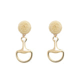 Thread Earrings - Bit - Gold