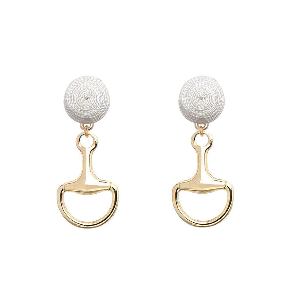 Thread Earrings - Bit - Gold