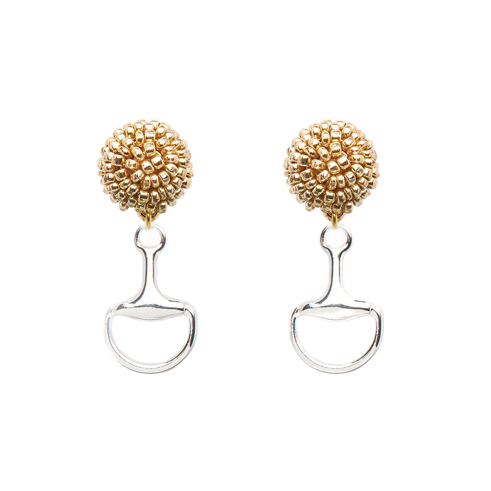 Seed Bead Earrings - Bit - Silver