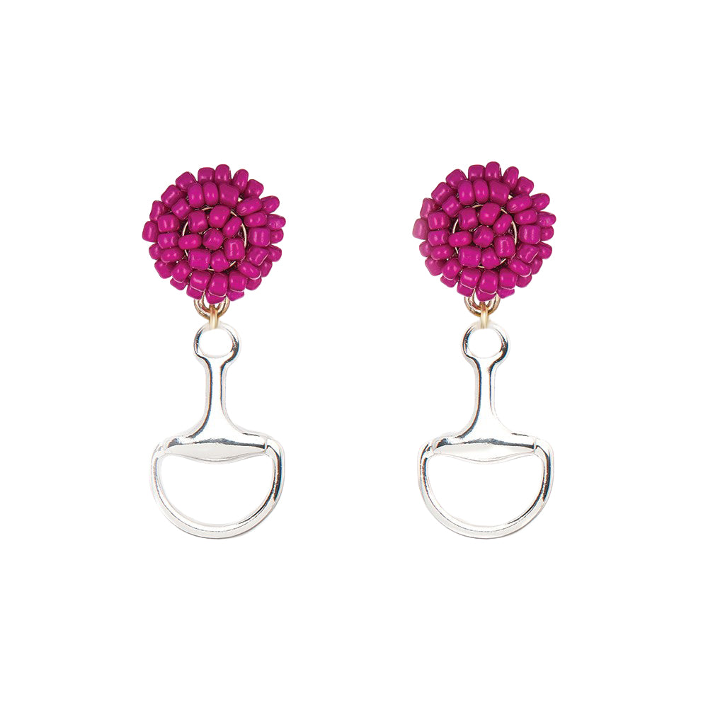 Seed Bead Earrings - Bit - Silver