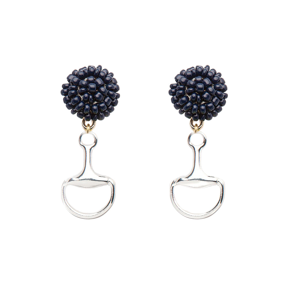 Seed Bead Earrings - Bit - Silver