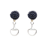 Seed Bead Earrings - Bit - Silver