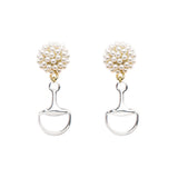 Seed Bead Earrings - Bit - Silver