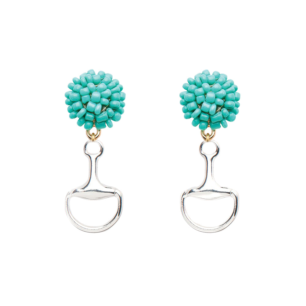 Seed Bead Earrings - Bit - Silver