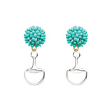 Seed Bead Earrings - Bit - Silver