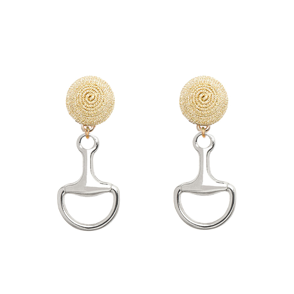 Thread Earrings - Bit - Silver