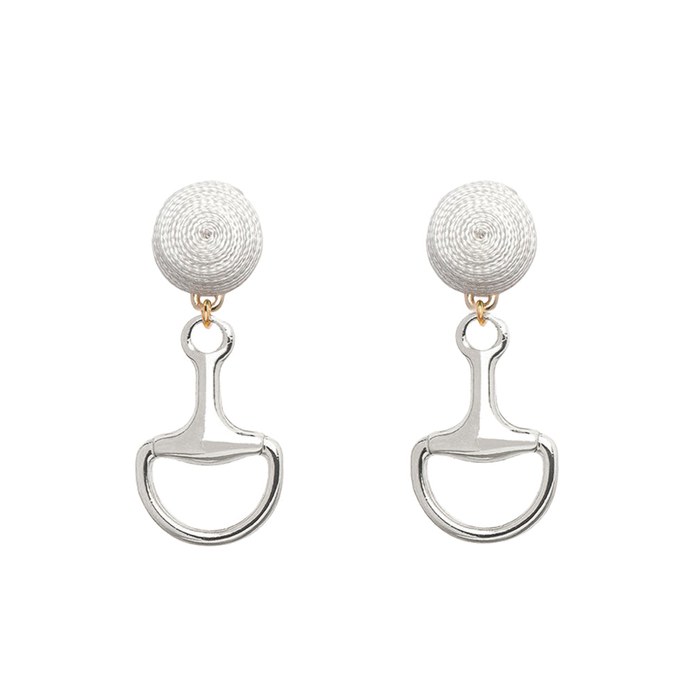 Thread Earrings - Bit - Silver